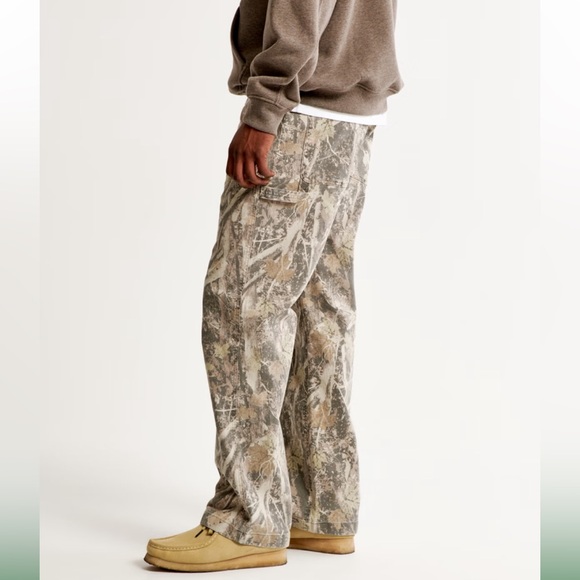 Abercrombie & Fitch Athletic Loose  Camouflage Men Pants Size 30 - Picture 3 of 14